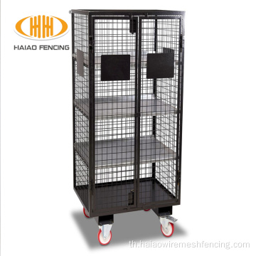 Warehouse Wire Mobile Steel Storage Cage Cage